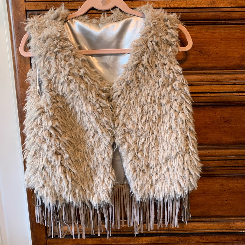 Fur Fringe Vest